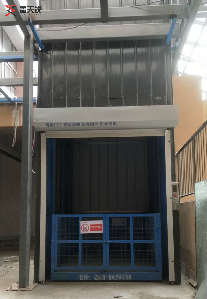 廊坊双轨双缸液压货梯